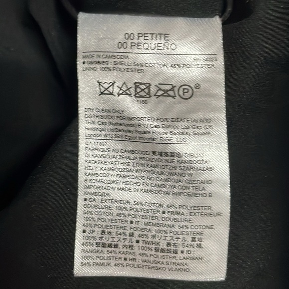 Banana Republic size 00 Petite Black with Multi-color Pattern Mini Skater Skirt - Picture 6 of 7